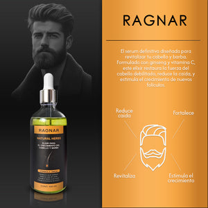 RAGNAR – Natural Herbs, Elixir para Cabello y Barba