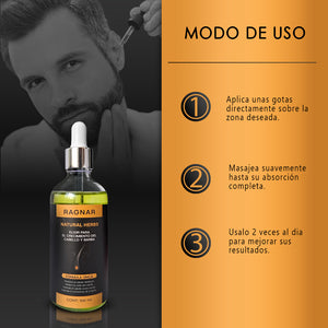 RAGNAR – Natural Herbs, Elixir para Cabello y Barba